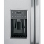 Réfrigérateur côte à côte de 33 po, 23 Pi cu. avec distributeur d'eau et de glace GE - GSS23GYPFS