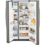 Réfrigérateur côte à côte de 33 po, 23 Pi cu. avec distributeur d'eau et de glace GE - GSS23GMPES