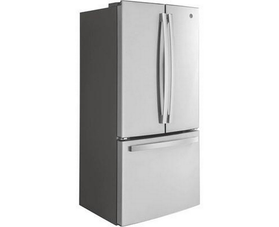 Réfrigérateur trois portes avec porte à deux battants à profondeur de comptoir de 33 po., 18.6 Pi cu. GE - GWE19JYLFS
