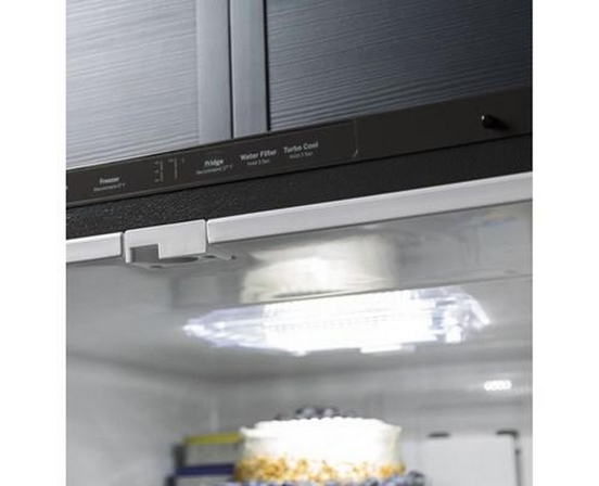 Réfrigérateur à congélateur inférieur amovible de 30 po., 21 Pi cu. avec machine à glaçons interne GE - GDE21EYKFS