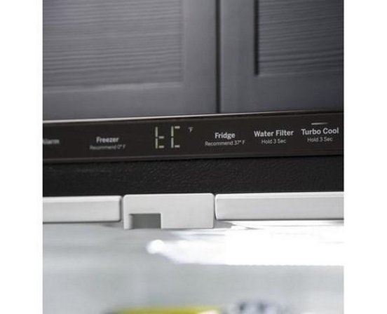 Réfrigérateur à congélateur inférieur amovible de 30 po., 21 Pi cu. avec machine à glaçons interne GE - GDE21EYKFS