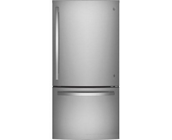 Réfrigérateur à congélateur inférieur amovible de 33 po., 24.8 Pi cu. avec machine à glaçons interne GE - GDE25EYKFS