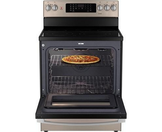 Cuisinière amovible électrique de 30 po avec technologie convection européenne véritable GE - JCB840ETES