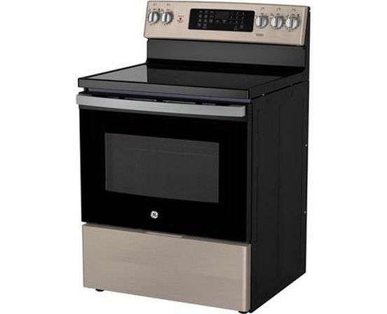 Cuisinière amovible électrique de 30 po avec technologie convection européenne véritable GE - JCB840ETES