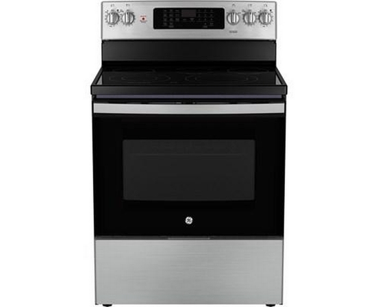 Cuisinière amovible électrique de 30 po avec technologie convection européenne véritable GE - JCB840STSS