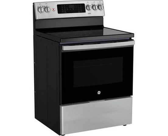 Cuisinière amovible électrique de 30 po avec technologie convection européenne véritable GE - JCB840STSS