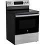 Cuisinière amovible électrique de 30 po avec technologie convection européenne véritable GE - JCB840STSS