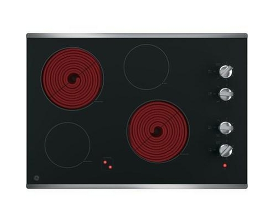 Table de cuisson encastrée électrique de 30 po GE - JP3030SWSS