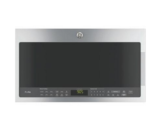 Four à micro-ondes à hotte intégrée de 30 po, 2,1 Pi cu. avec Chef Connect GE Profile - PVM2188SJC